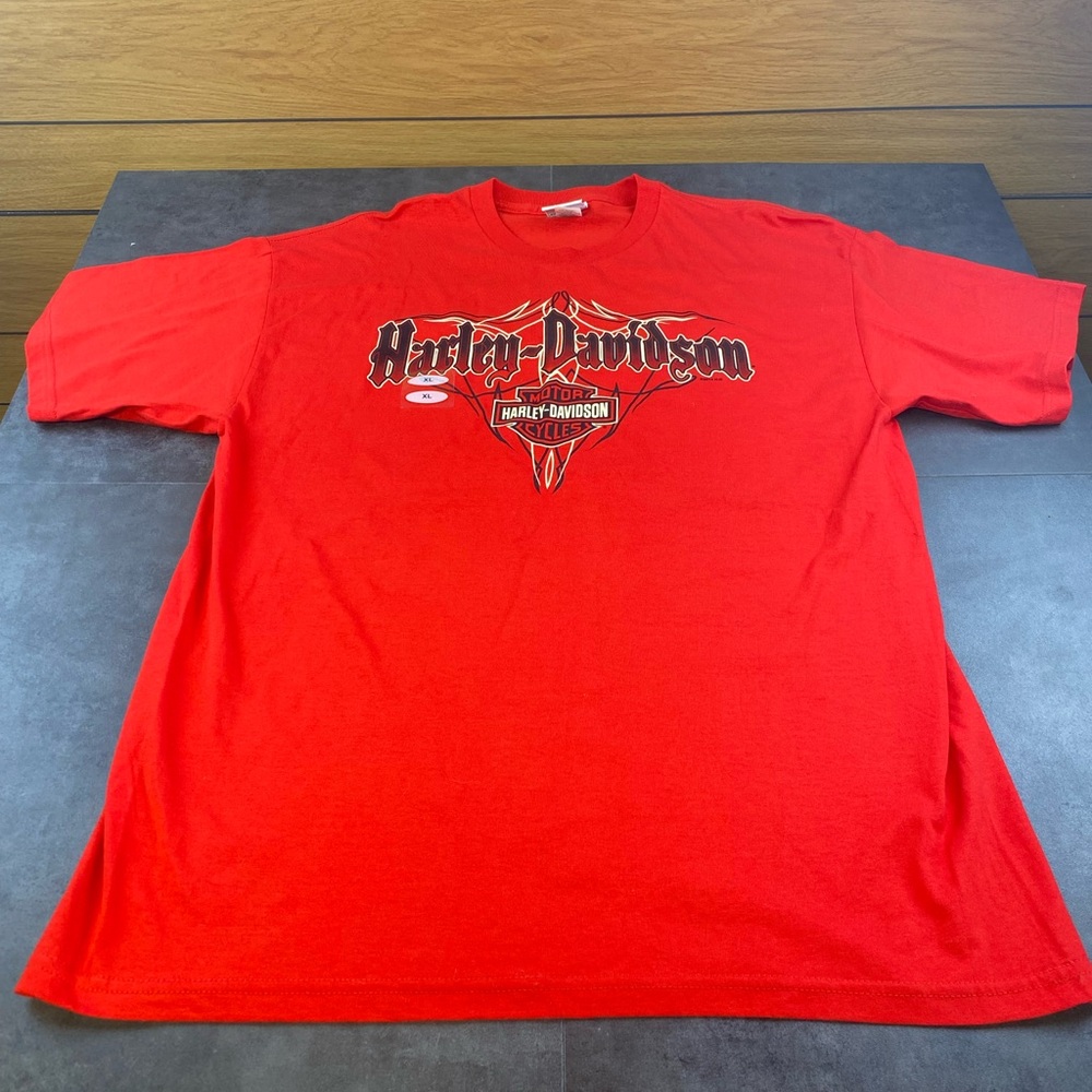 Harley-Davidson Men’s Red Playa Del Carmen Short Sleeve Tshirt XL